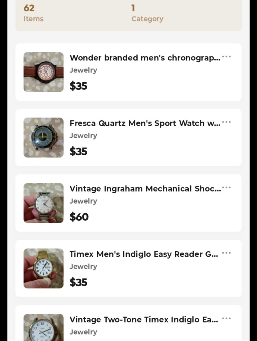 62 To 67 Mens Watch Collection Worth A Lot Selling In Bulk